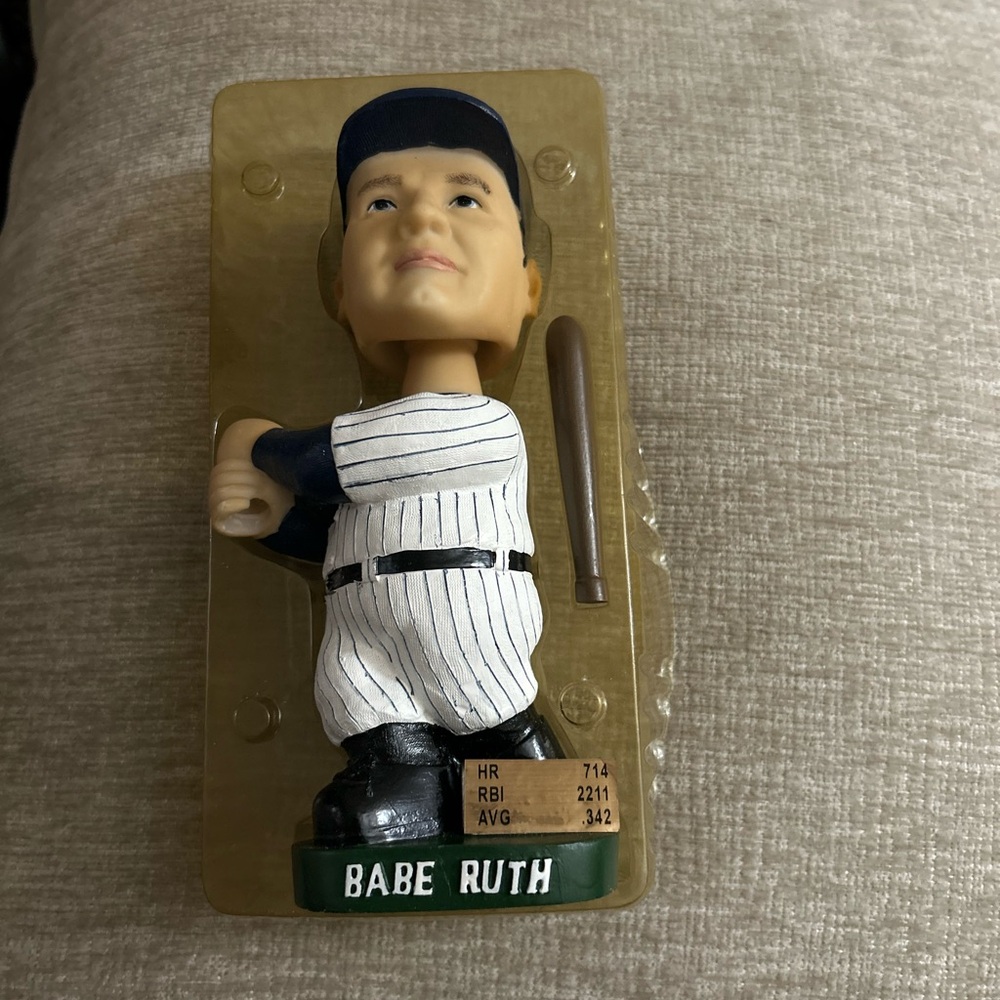 Babe Ruth Collectible Figurine - Blue and White